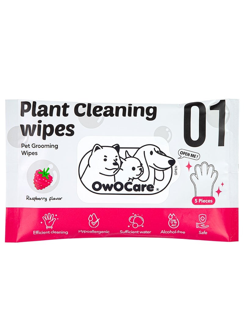 owocare - Pet Wipes Glove Raspberry Scent 5pics - Image 1