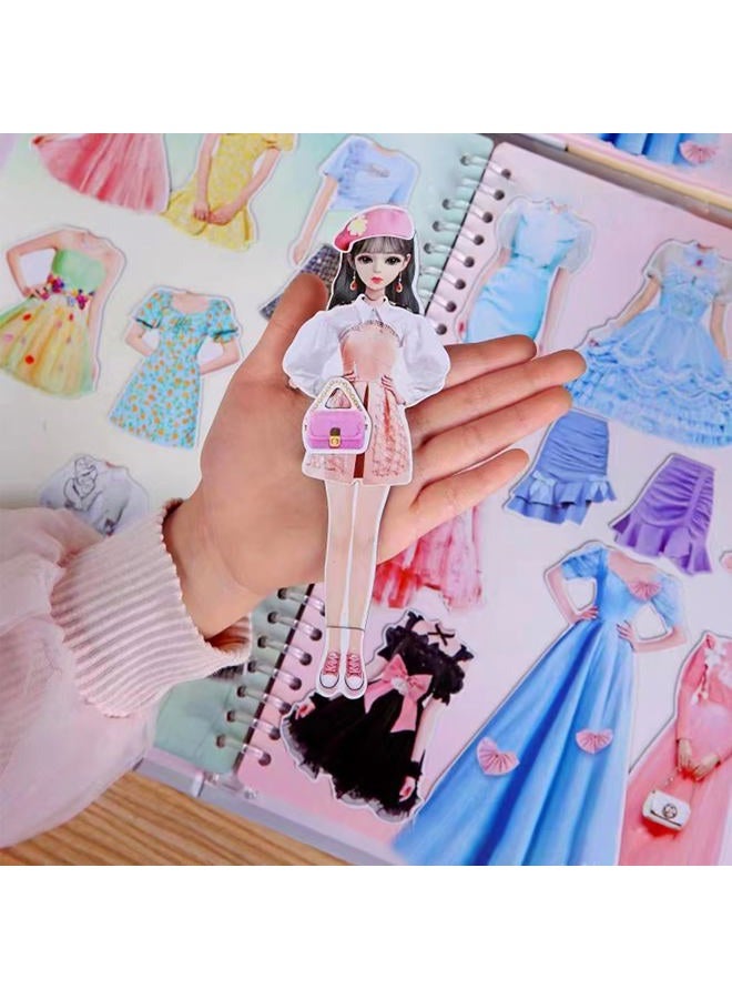 Daniel Axel Magnetic Princess Dress Up Paper Doll Pretend Play Toys Magnet People Clothes Puzzles Game for 3+ Year Old Girls Toddler,Preschool Learning Created Imagine Set Birthday Gift (G Set) - Image 3