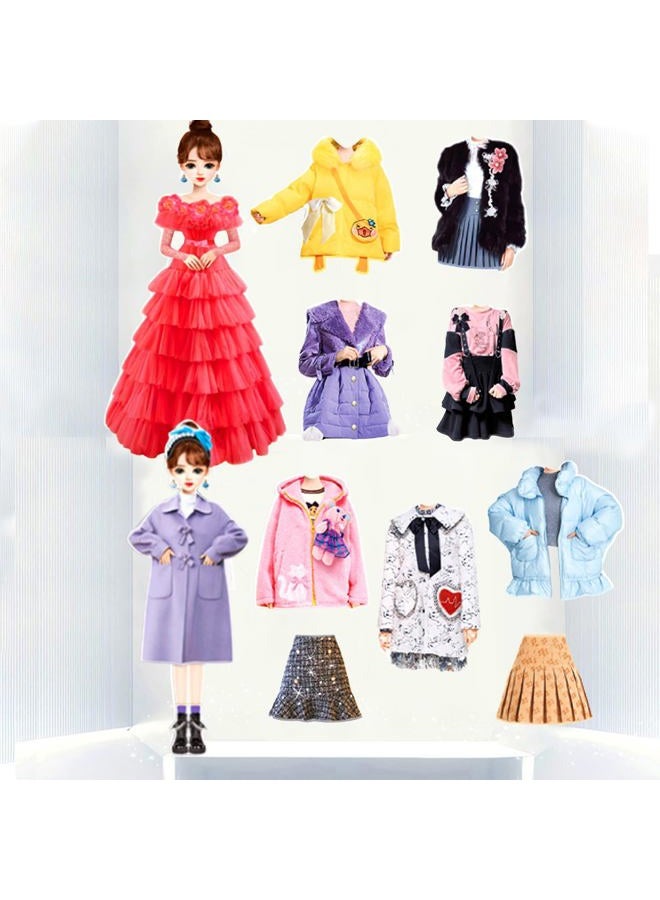 Daniel Axel Magnetic Princess Dress Up Paper Doll Pretend Play Toys Magnet People Clothes Puzzles Game for 3+ Year Old Girls Toddler,Preschool Learning Created Imagine Set Birthday Gift (G Set) - Image 5