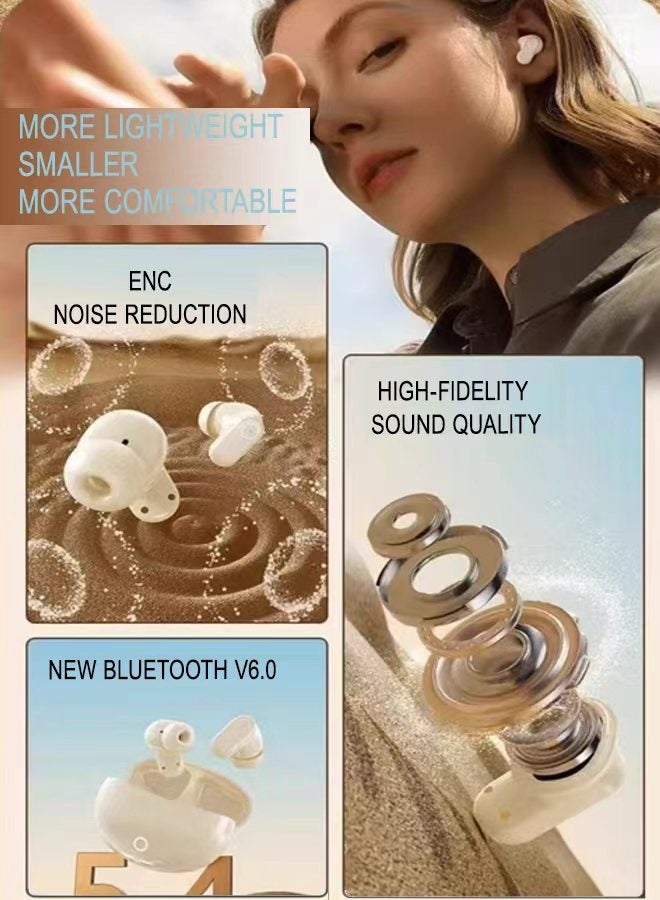 QISHENG Bluetooth Headphones Model J6: Wireless In-Ear, Noise-Canceling, High Sound Quality, Sports-Ready with Ultra-Long Battery Life - Image 3