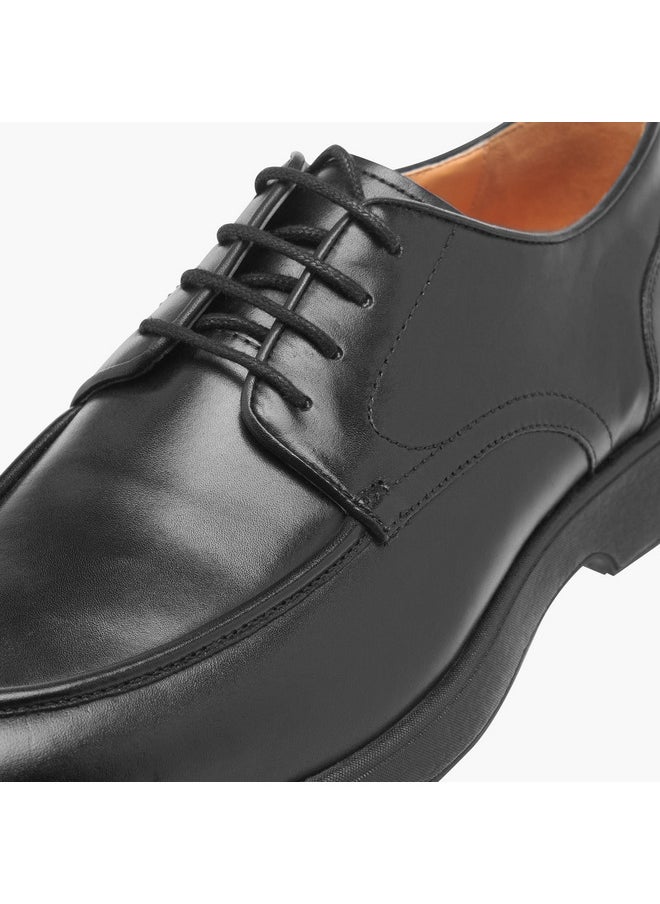 Le Confort Men's Textured Derby Shoes with Lace-Up Closure  - Image 4