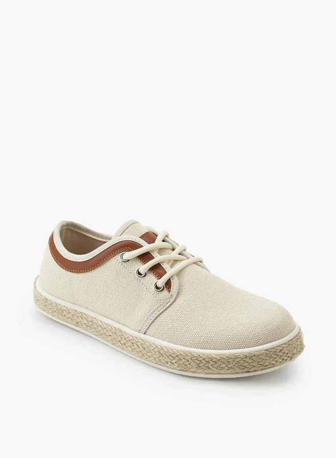 ببرمنة Boys Lace-Up Espadrille Sneakers