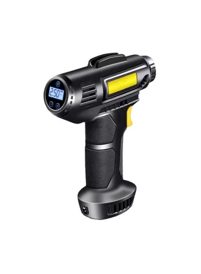 Digital Cordless Car Air Pump Rechargeable Small Car Air Compressor Wireless Handheld Portable Car Tire Inflator-1 - Image 2