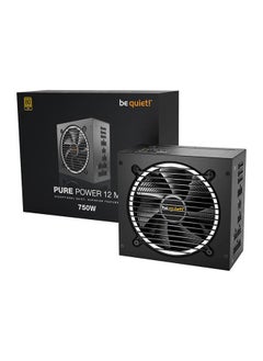 Pure Power 12 M Fully Modular Power Supply, 750W Power, 80 Plus Gold Efficiency, 120mm Fan, 2x Strong 12V-Rails, Active PFC, LLC + SR + DC/DC Technology, Black | BN343