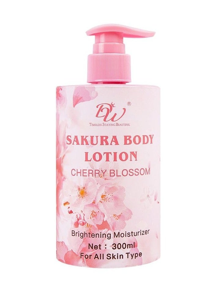 DW DW Sakura Body Moisturizing Whitening Brighten Lotion 300ml 