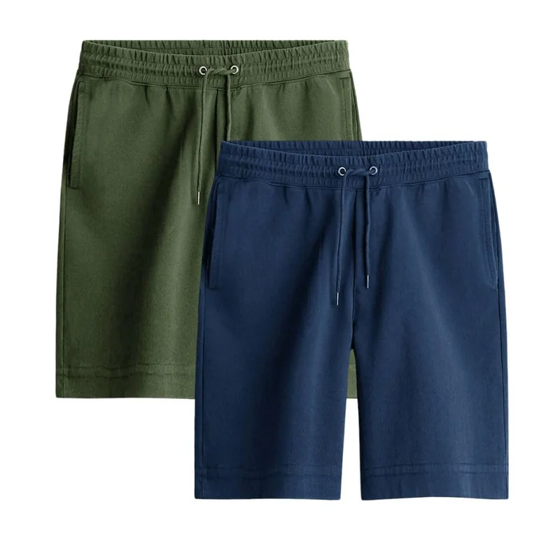 نوبيرو Regular Fit Shorts for Men | Cotton French Terry