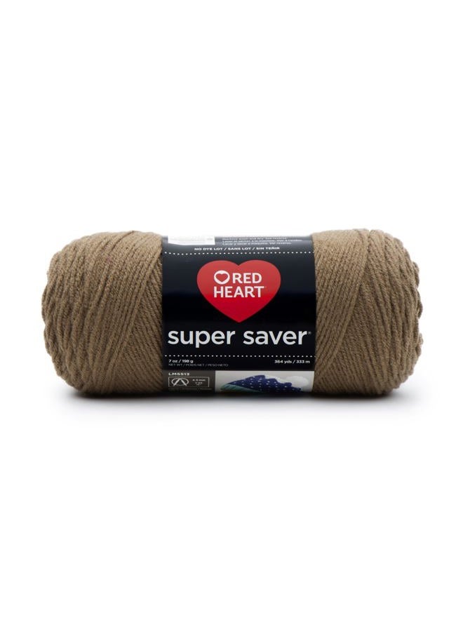 RED HEART Super Saver Yarn-Cafe Latte - Image 1