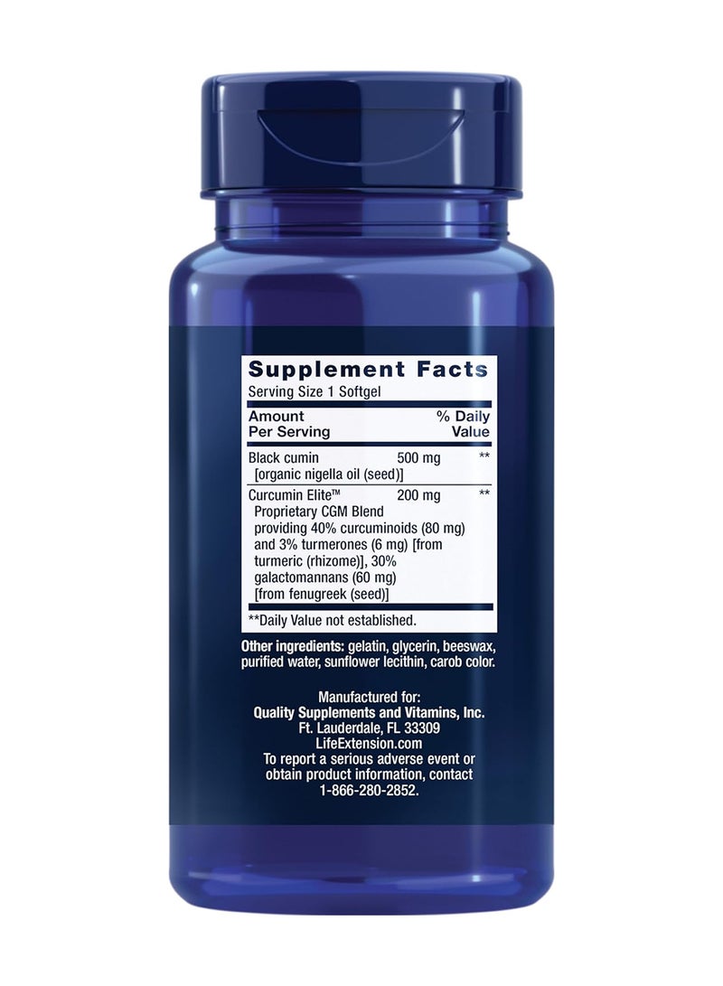 لايف إكستنشن زيت بذور الكمون الأسود - 60 كبسولة هلامية - Image 2