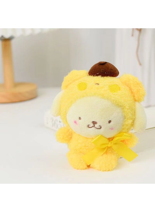 Sanrio 1 Pc 15cm Sanrio Pom Pom Purin Plush Toy, Soft Stuffed Cartoon Anime Plushie, Cute Home Decor & Soothing Doll, Perfect Gift for Girls (Yellow) - Image 5