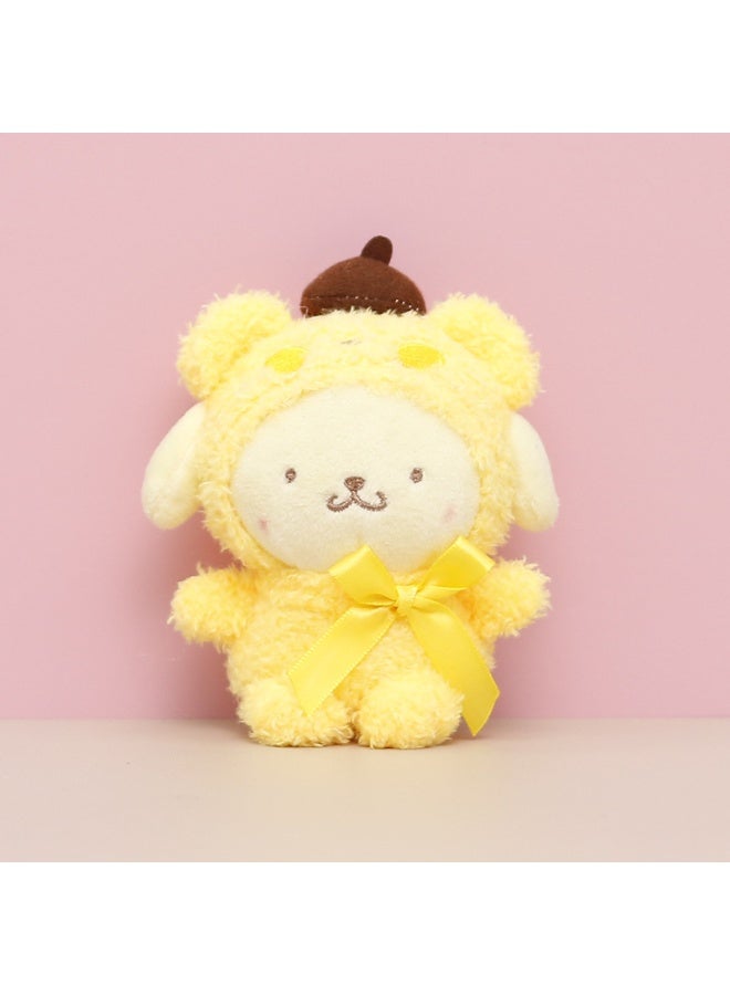 Sanrio 1 Pc 15cm Sanrio Pom Pom Purin Plush Toy, Soft Stuffed Cartoon Anime Plushie, Cute Home Decor & Soothing Doll, Perfect Gift for Girls (Yellow) - Image 2