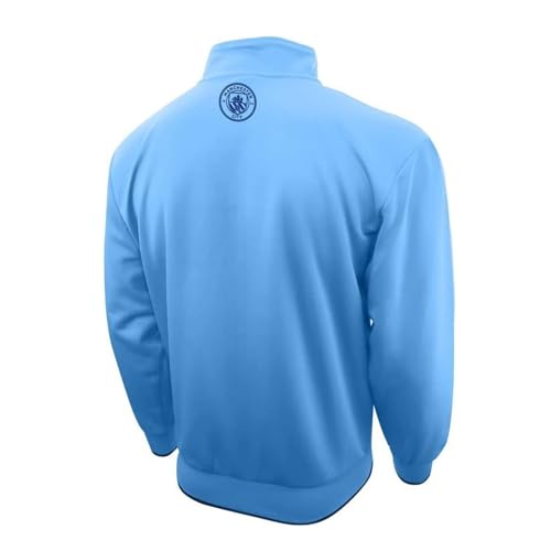 Icon Sports Officially Licensed Manchester City FC Soccer Track Jacket - Unisex Adult - MC52TJ Light Blue M - Image 3