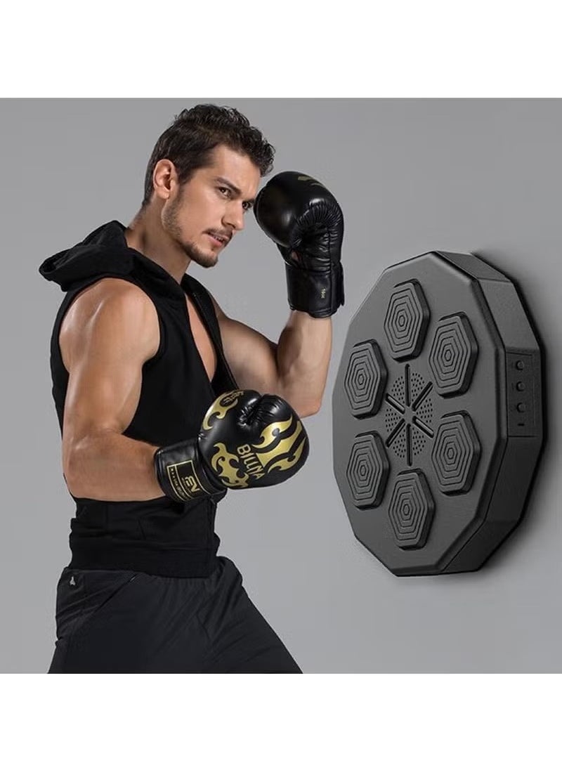 A ZONE Boxing Machine Wall Mounted, Smart Music Boxing Machine, Boxing Training Punching Equipment, Training Hand Eye Reaction and Coordination Boxing Equipment for Kids Adults (Black)  - Image 4