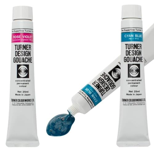 Turner Colour Works Turner Watercolor Paint Set - Design Gouache Premier Opaque Watercolor Paint - 25 ml Tubes - Set of 18 Assorted Colors - Image 3