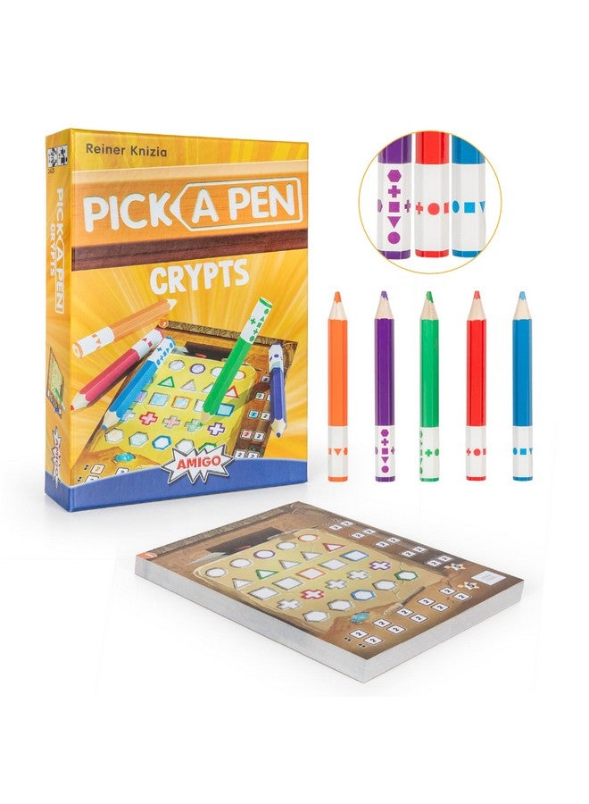Amigo AMIGO Games Pick a Pen Crypts - Highly Innovative Roll & Write Dice Game - Score Points by Completing The Most Rows & Columns - Perfect for Family Game Night - Kids & Adults Ages 8+  - Image 1