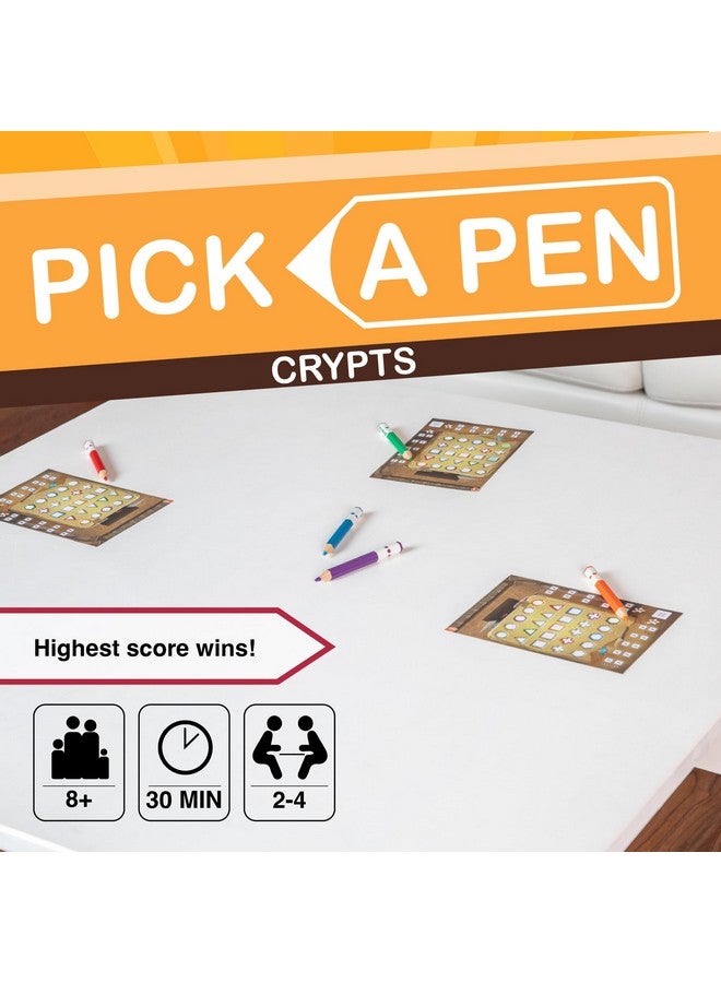 Amigo AMIGO Games Pick a Pen Crypts - Highly Innovative Roll & Write Dice Game - Score Points by Completing The Most Rows & Columns - Perfect for Family Game Night - Kids & Adults Ages 8+  - Image 5