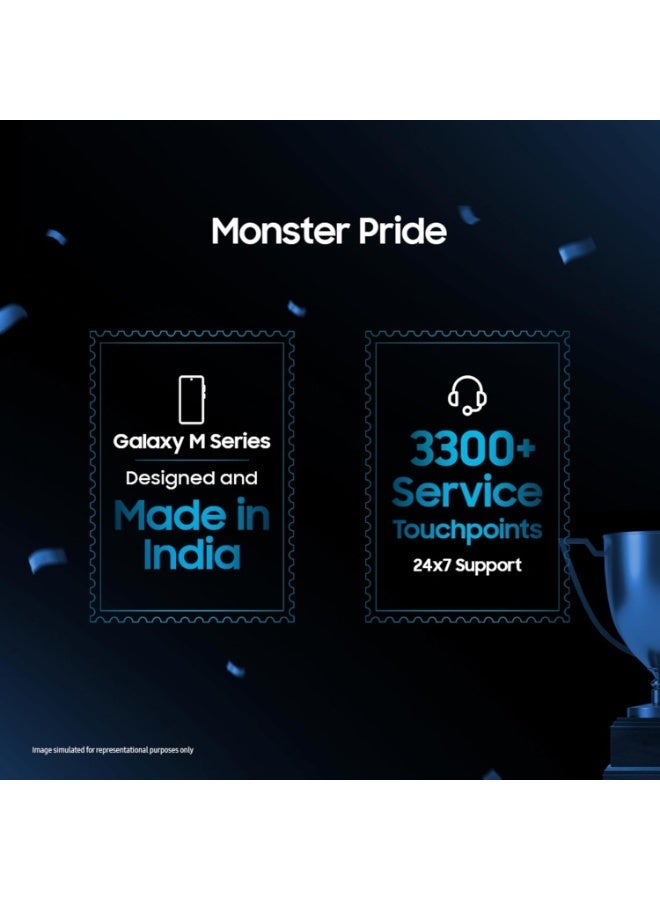 Samsung Galaxy M17 5G (Sapphire Black, 6GB RAM, 128GB Storage)| Circle to Search| Gemini Live| 50MP OIS Triple Camera| IP54 Rating| Gorilla Glass Victus| AI| 6 Gen of OS Upgrades| Without Charger -Indian Version - Image 3
