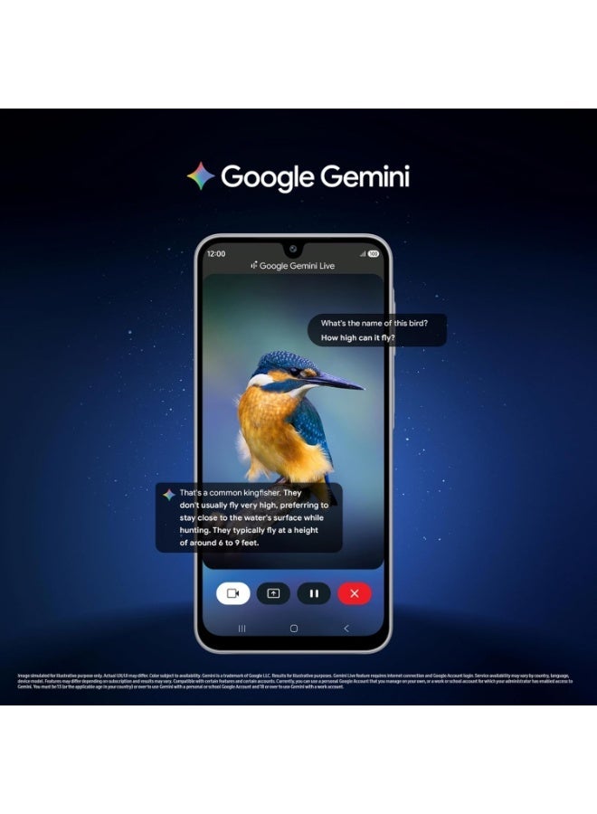 Samsung Galaxy M17 5G (Sapphire Black, 6GB RAM, 128GB Storage)| Circle to Search| Gemini Live| 50MP OIS Triple Camera| IP54 Rating| Gorilla Glass Victus| AI| 6 Gen of OS Upgrades| Without Charger -Indian Version - Image 2