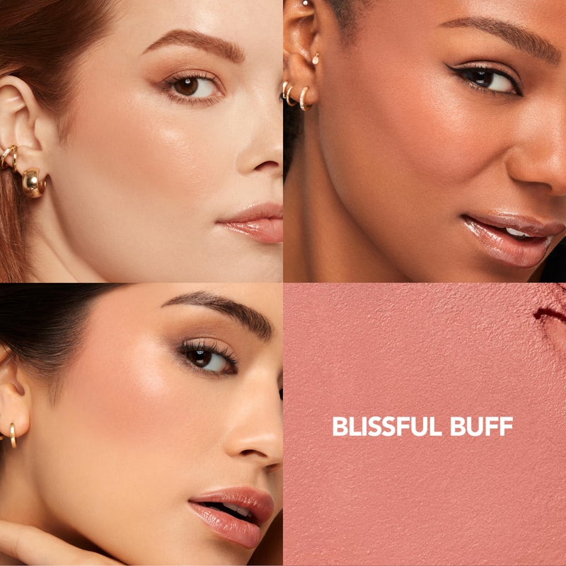 BUXOM Plump Shot Peptide Plumping Blush, Blissful Buff - Image 3