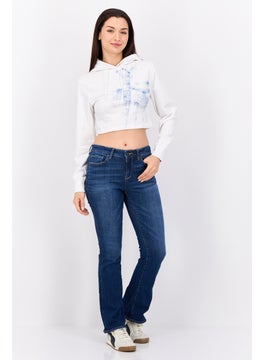 ESPRIT Women Hooded Long Sleeve Graphics Sweatshirt, White  - Image 2