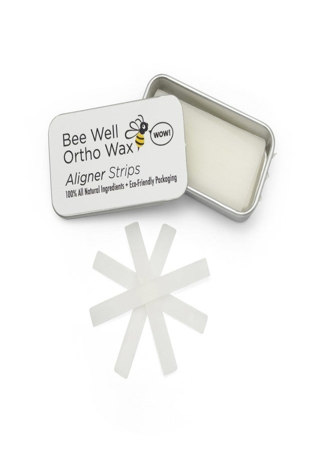 Bee Well Invisalign Wax | 100% All Natural Beeswax Aligner Kit Essential for Clear Aligners Strips | Protects & Relieves Irritation | 1 Recyclable Tin with 40 Strips - Image 3