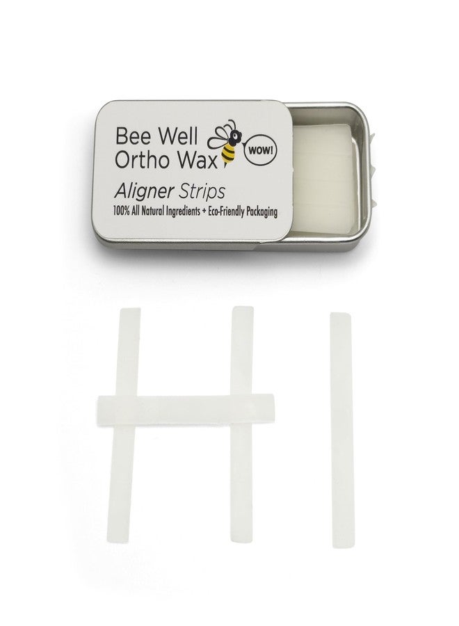 Bee Well Invisalign Wax | 100% All Natural Beeswax Aligner Kit Essential for Clear Aligners Strips | Protects & Relieves Irritation | 1 Recyclable Tin with 40 Strips - Image 2