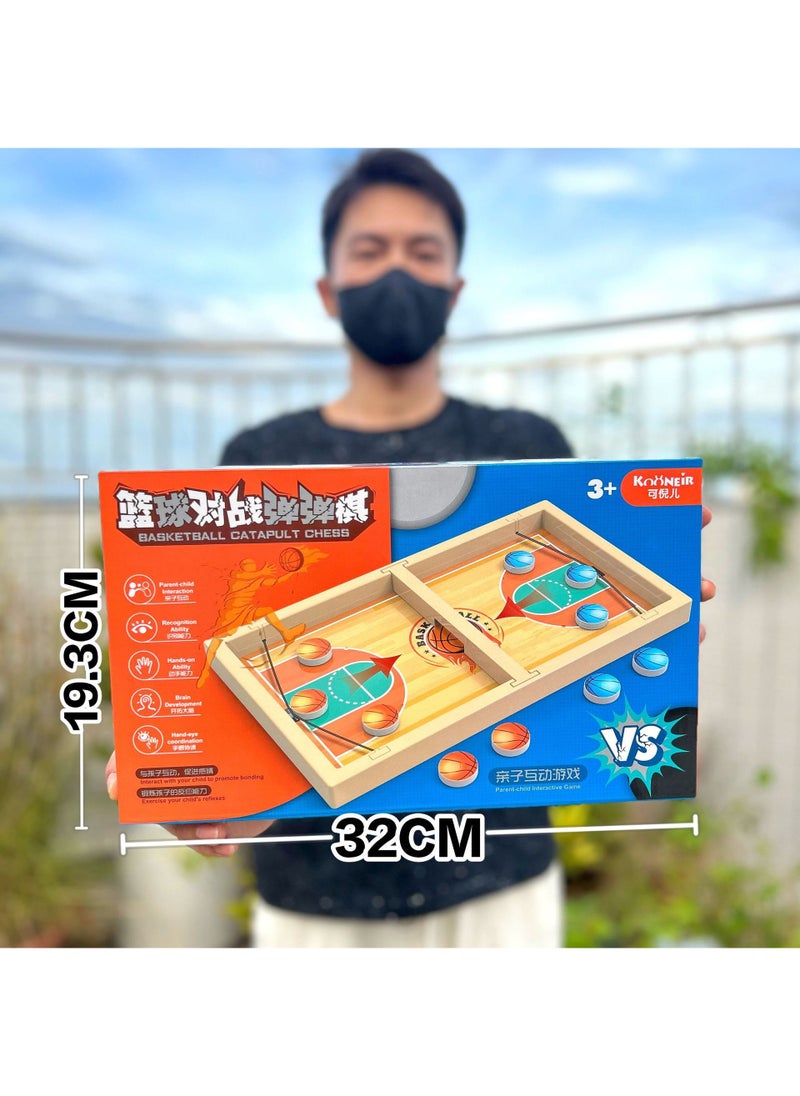 New Competitive Tabletop Pop Chess Game for Family Fun 556-167 basketball battle chess [color box] 