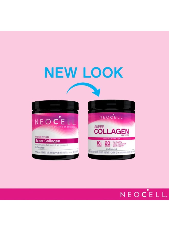 نيوسيل Super Collagen Powder For Healthy Skin, Hair, Nails & Joint Support, Unflavoured 200 g - Image 4