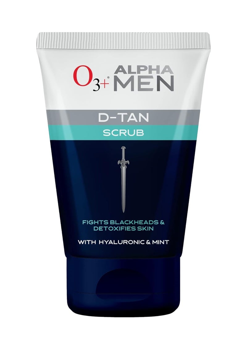O3+ مجموعة O3+ ALPHA MEN لإزالة تان البشرة (مقشر 50غ + قناع وجه بالفحم 30غ + غسول وجه 100غ) لإزالة التان الفوري | لجميع أنواع البشرة - Image 4