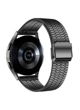 Replacement Strap 20mmFor Samsung Smart Watch Universal Seven-bead Stainless Steel Watch Band Black - pzsku/Z1239E022DD58560CD448Z/45/_/1714870479/e046f584-101d-4562-b106-8094d1f72552