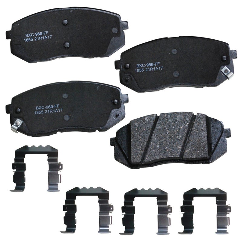Bendix Premium SBC1855 Ceramic Front Brake Pads for Select Models Hyundai Elantra GT, Kona, Sonata, Veloster, Kia Forte, Optima, Seltos, Soul, Soul EV - Image 4