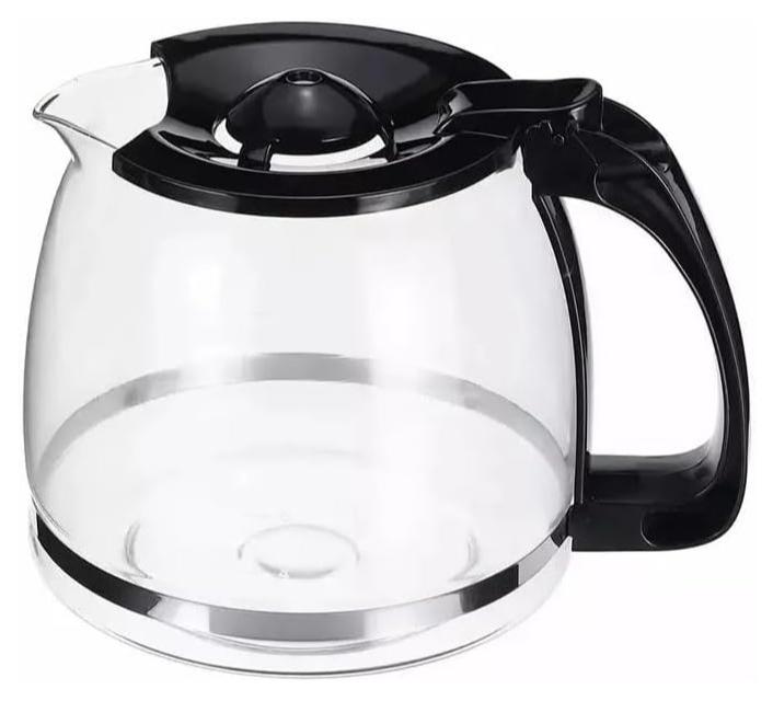 DLC D LC Coffee Machine Jug, Carafes, Coffee Machine Pot Replacement, 1200ml Capacity, Black - DLC-73312 - Image 1