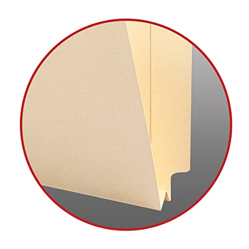Smead End Tab File Folder, Reinforced Straight-Cut Tab, 1-1/2" Expansion, Letter Size, Manila, 50 per Box (24275) - Image 5