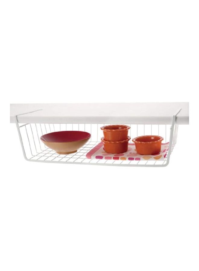 Steel Shelf Basket White L - Image 2