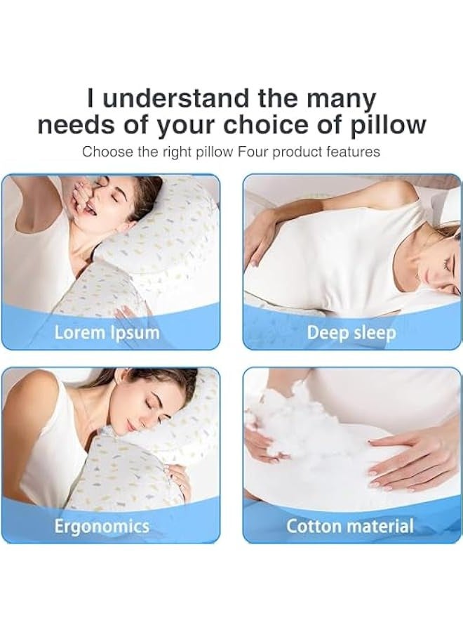 TRASSLE Pregnancy Pillows for Sleeping, Maternity Pillow for Pregnant Women, Soft Adjustable Width Pregnancy Body Pillow with Pillow Cover - Support for Belly, Back, Legs - Image 3
