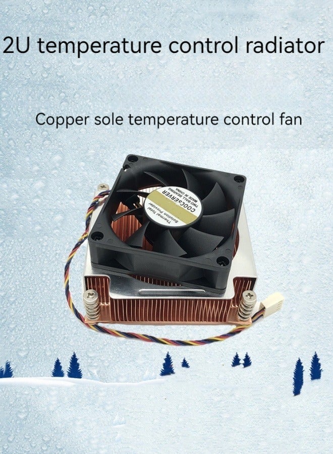 Loquat New desktop computer CPU radiator computer host temperature control fan pure copper tube air cooler  - Image 4