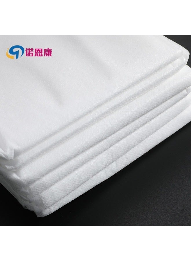 Beauty Salon Thickened Disposable Bed Sheet Non-woven Folding Breathable Care Pad Massage Single Cross Hole Sheet Pack-Color:White (cross Hole)-Specifications:75*200cm (extra Thick) - Image 3