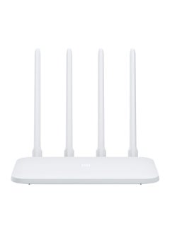 Original Xiaomi Mi WiFi Router 4C Smart APP Control 300Mbps 2.4GHz Wireless Router Repeater with 4 Antennas, Support Web & Android & iOS, US Plug(White)