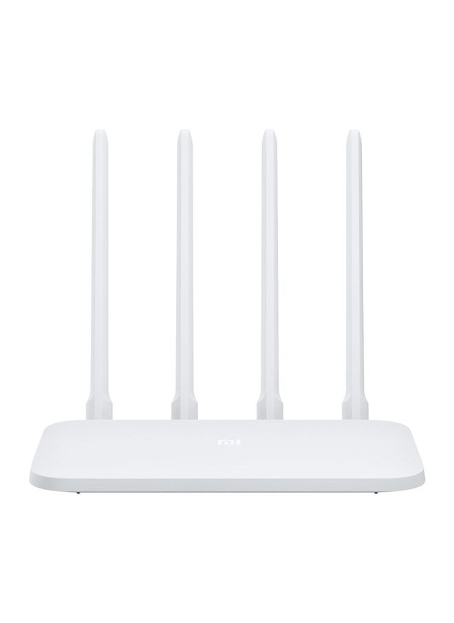 BURAQ - Original Xiaomi Mi WiFi Router 4C Smart APP Control 300Mbps 2.4GHz Wireless Router Repeater with 4 Antennas, Support Web & Android & iOS, US Plug(White) - Image 1