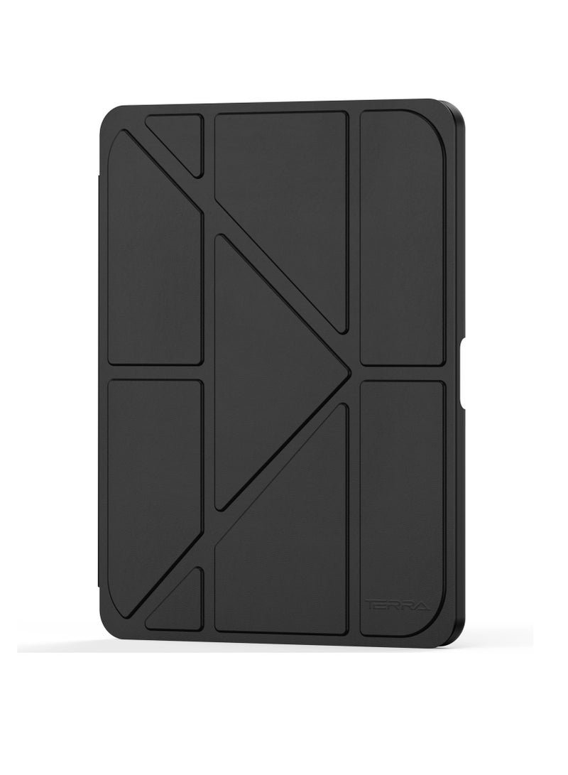 تيرا كفر ايباد تيرا 10.9أير4/5 /2021/2022 مع حامل قلم ذكي غطاء ذكي رفيع بمسند 2في 1 اسود/شفاف - Image 4