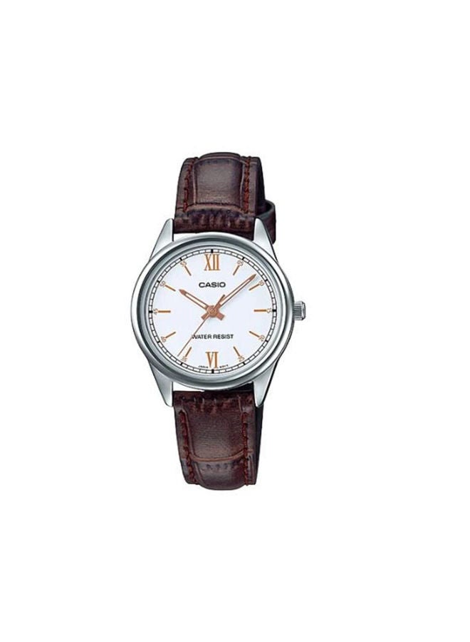 CASIO Leather Analog Wrist Watch LTP-V005L-7B3UDF - Image 1