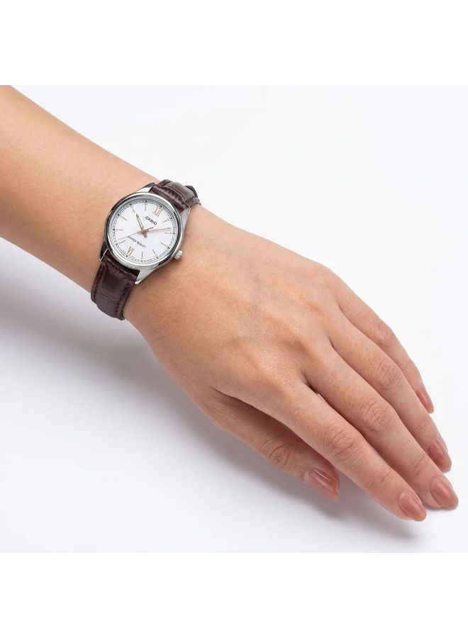 CASIO Leather Analog Wrist Watch LTP-V005L-7B3UDF - Image 2