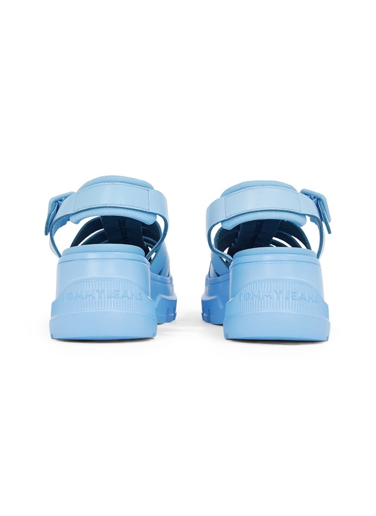 TOMMY JEANS Multi Strap Mid Heel Sandals  - Image 3