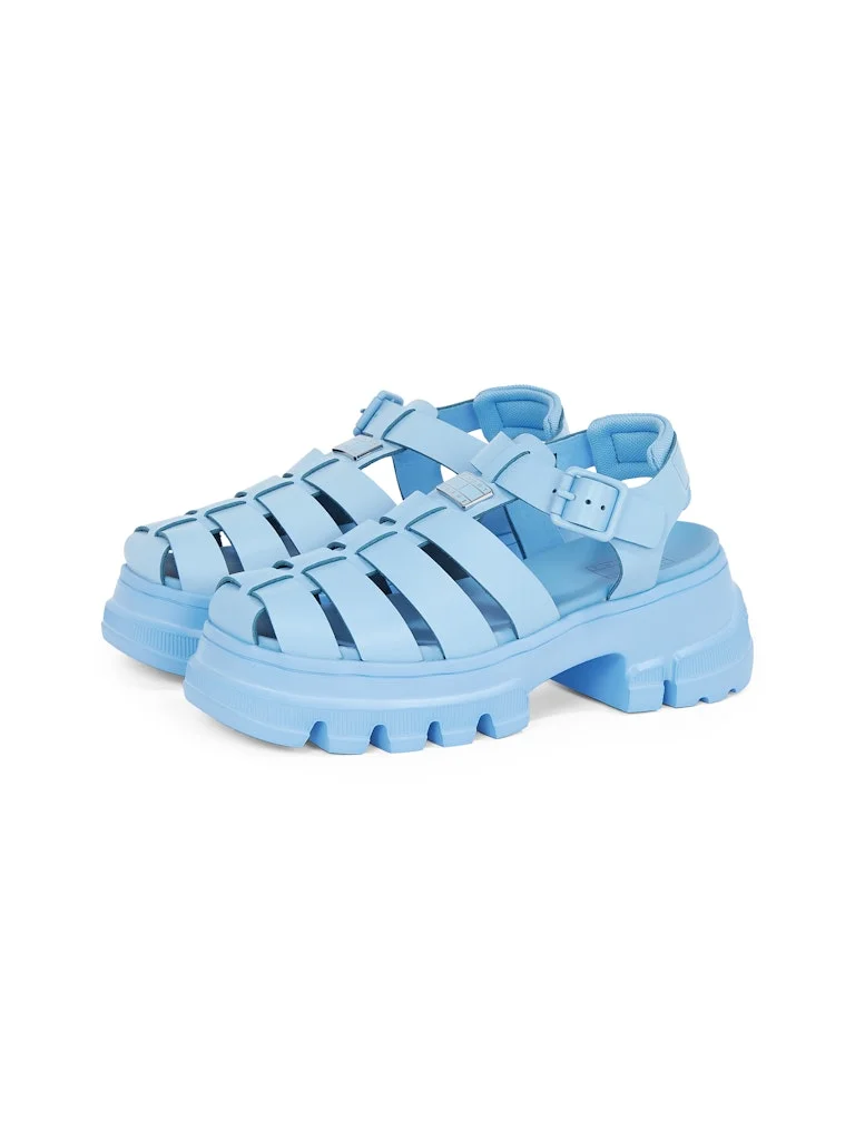 TOMMY JEANS Multi Strap Mid Heel Sandals