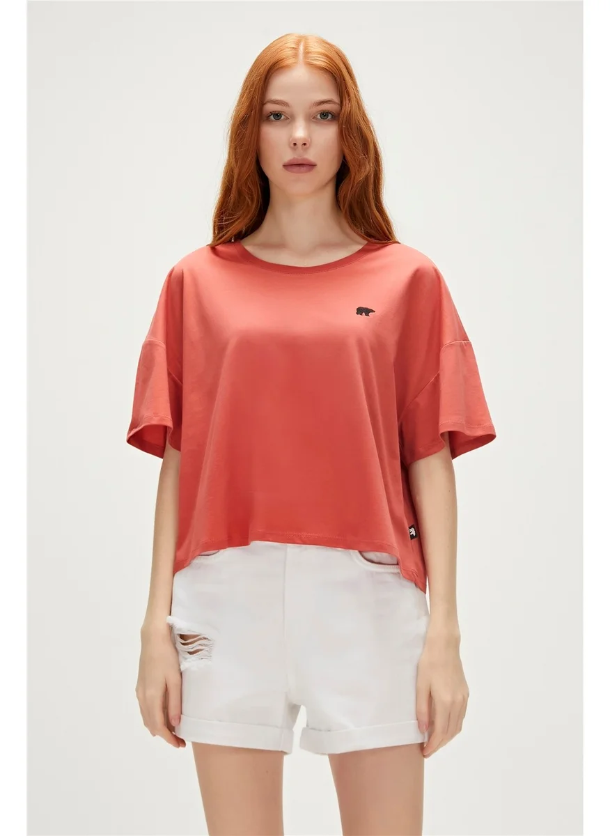 باد بير Lara Oversize T-Shirt Ginger Cinnamon Basic Women's T-Shirt10