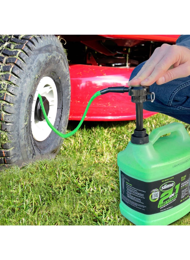 سلايم عازل ممتاز للإطارات والأنابيب مع مضخة 2 في 1 أخضر 3.78 لتر 10195 - Image 3