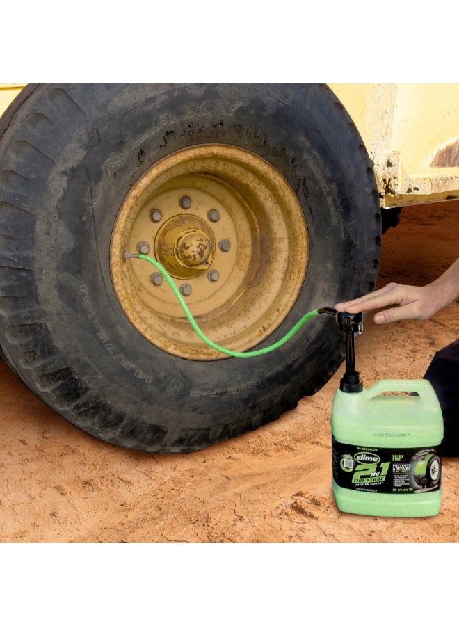 سلايم عازل ممتاز للإطارات والأنابيب مع مضخة 2 في 1 أخضر 3.78 لتر 10195 - Image 2