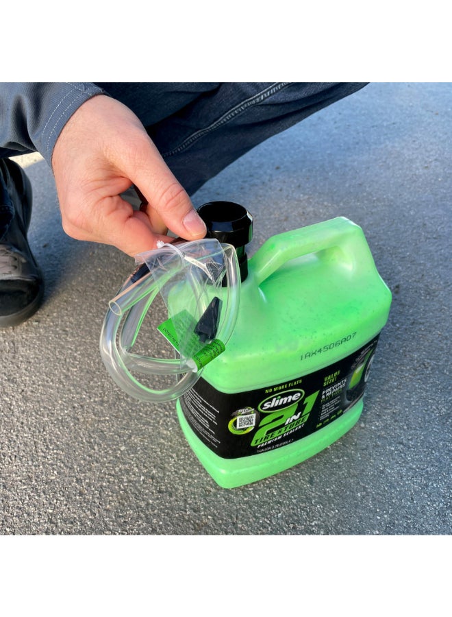 سلايم عازل ممتاز للإطارات والأنابيب مع مضخة 2 في 1 أخضر 3.78 لتر 10195 - Image 4