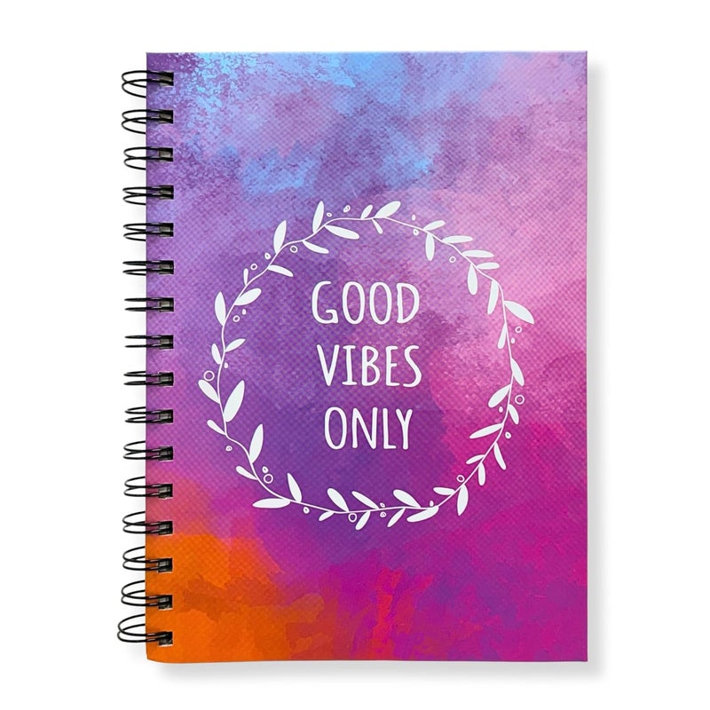 Articious دفتر ملاحظات حلزوني بأجواء إيجابية | حجم A5 21x17 سم | 190 صفحة مسطرة | ورق سميك 80 جرام | دفتر جميل ذو غلاف صلب للكتابة، المدرسة، المكتب والهدايا - Image 2