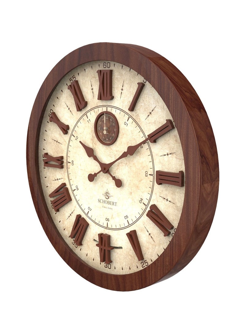 Schobert Wooden Wall Clock Big Silent Silky Move - Image 2