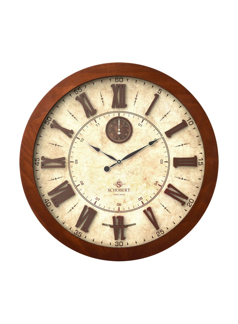 Schobert Wooden Wall Clock Big Silent Silky Move - Image 1